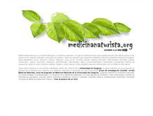 Tablet Screenshot of medicinanaturista.org